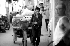 Delivery man in beijing street