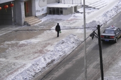 Man walking in Jixi Street 2